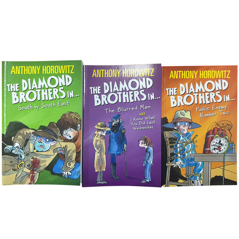 Load image into Gallery viewer, The Anthony Horowitz Diamond Brothers Collection 3 Book Set