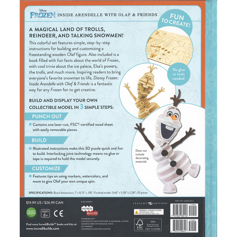 Load image into Gallery viewer, IncrediBuilds: Disney Frozen: Olaf Deluxe Book And Model Set