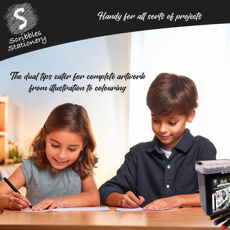 Load image into Gallery viewer, 24 Piece Dual Markers