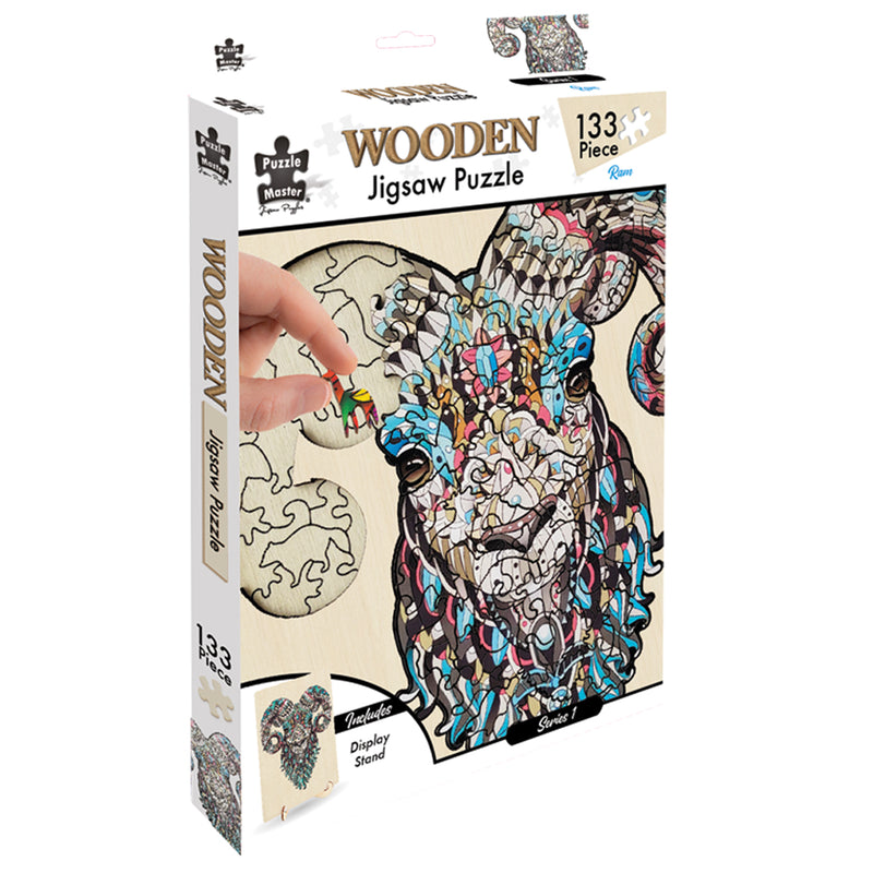 Load image into Gallery viewer, 133 Piece Wooden Jigsaw Puzzle, Ram