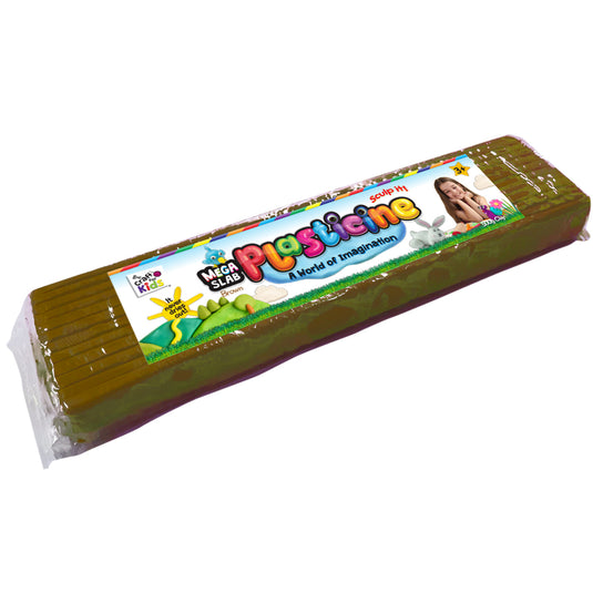 Plasticine 500 Gram Block - Brown