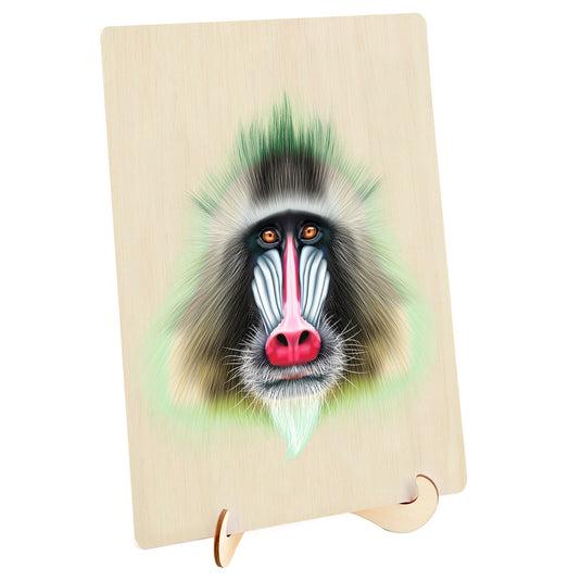 128 Piece Wooden Jigsaw Puzzle, Baboon