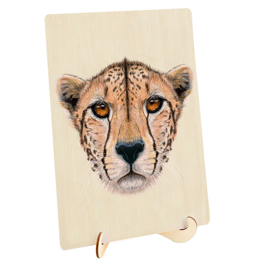 135 Piece Wooden Jigsaw Puzzle, Cheetah