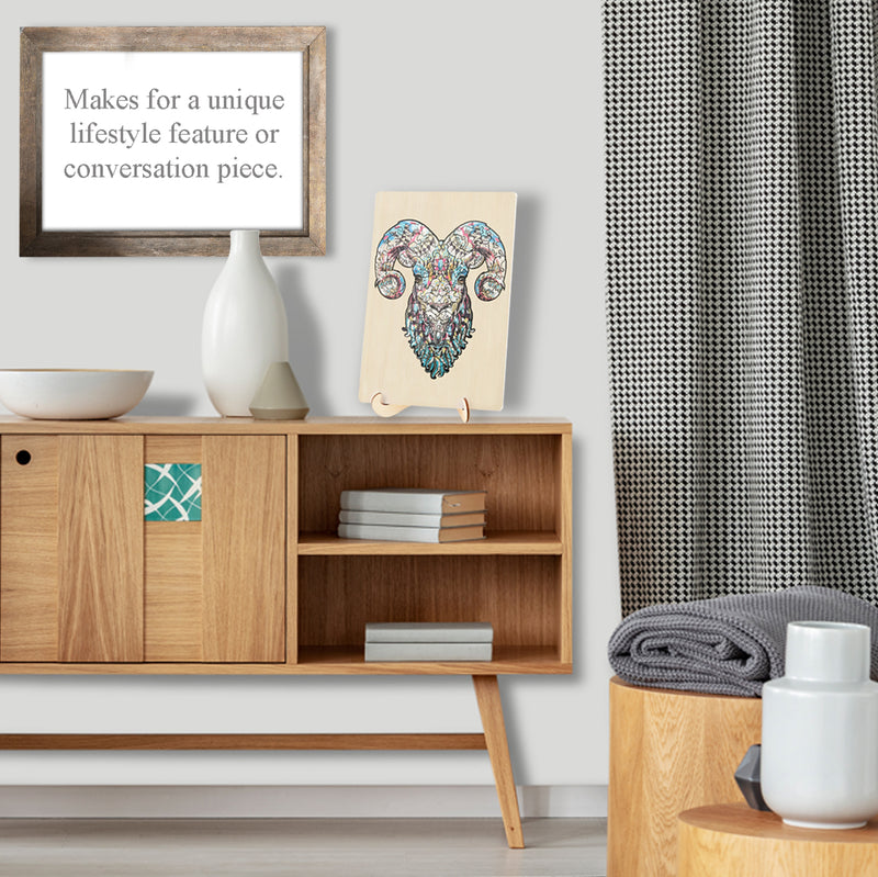 Load image into Gallery viewer, 133 Piece Wooden Jigsaw Puzzle, Ram