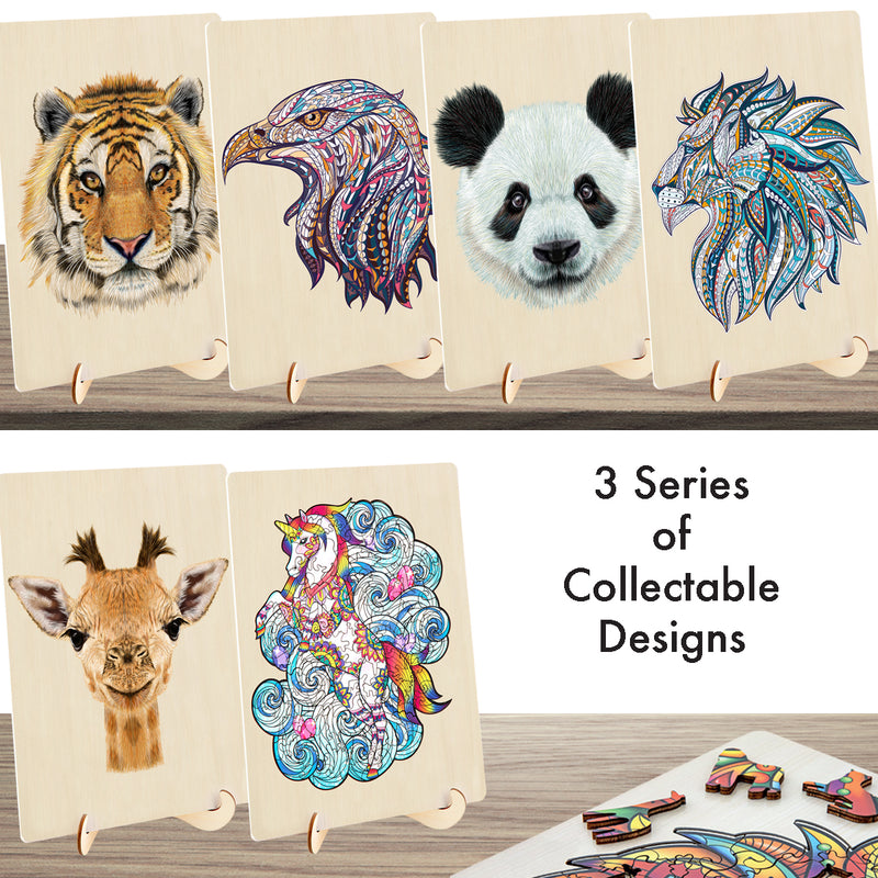 Load image into Gallery viewer, 129 Piece Wooden Jigsaw Puzzle, Unicorn