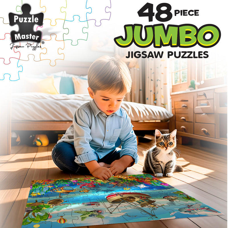 Load image into Gallery viewer, 48 Piece Jumbo Floor Puzzle Fisherman’s Wharf - view 3