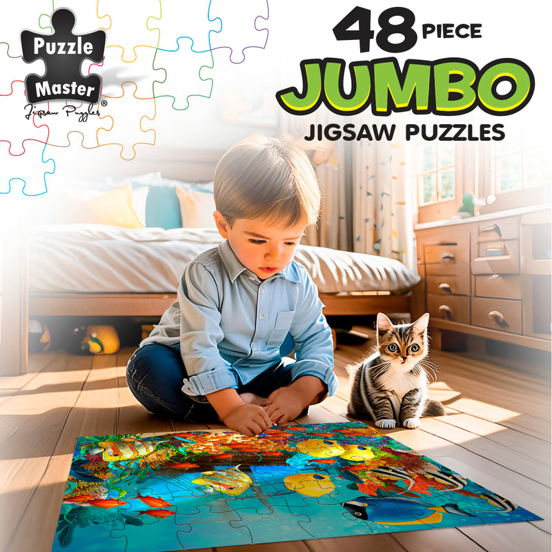 Load image into Gallery viewer, 48 Piece Jumbo Floor Puzzle Underwater Shipwreck - view 4