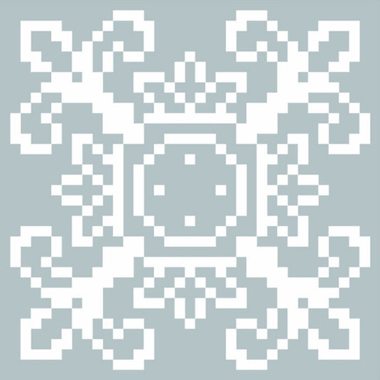 White on Blue