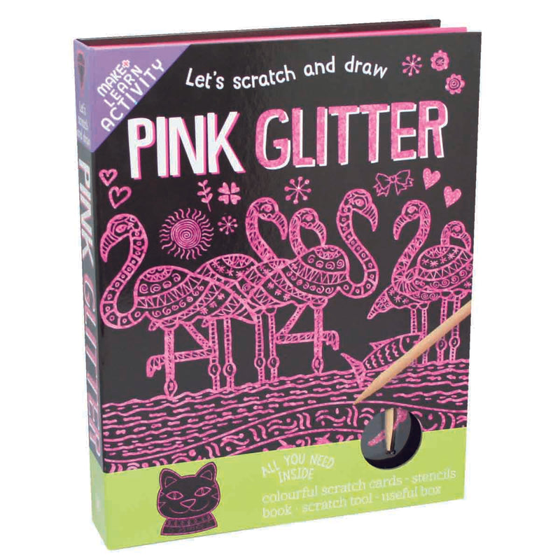 Load image into Gallery viewer, Let's Scratch and Draw - Pink Glitter