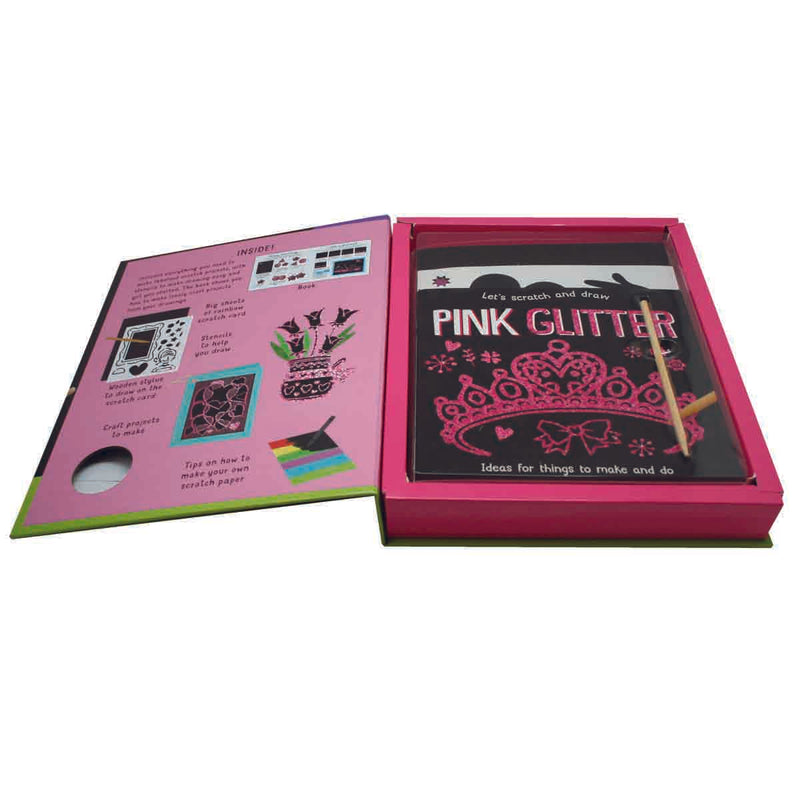 Load image into Gallery viewer, Let's Scratch and Draw - Pink Glitter