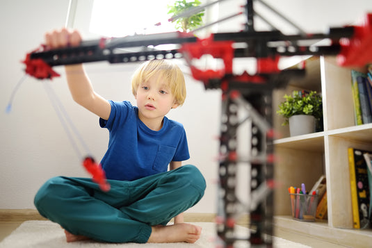 Boy Construction Toy Crane