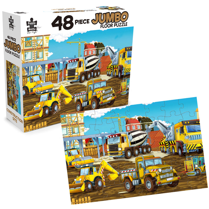 Load image into Gallery viewer, 48 Piece Jumbo Floor Puzzle Construction Site
