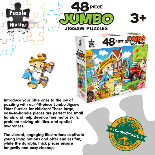 48 Piece Jumbo Floor Puzzle Farmyard Friends