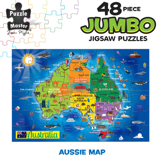 48 Piece Jumbo Floor Puzzle Aussie Map