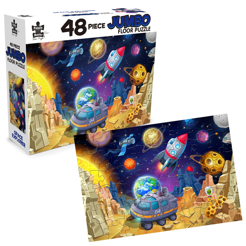 Load image into Gallery viewer, 48 Piece Jumbo Floor Puzzle Space Explorer
