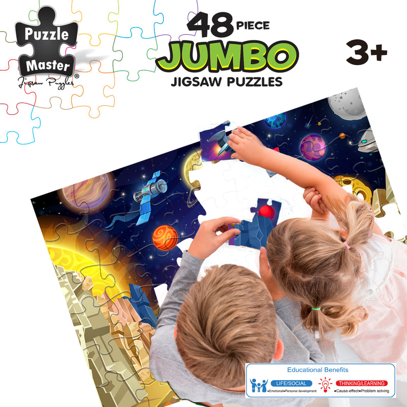 Load image into Gallery viewer, 48 Piece Jumbo Floor Puzzle Space Explorer
