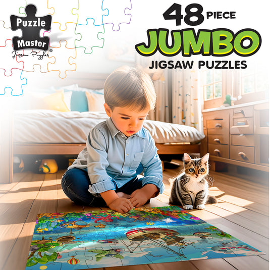 48 Piece Jumbo Floor Puzzle Fishermans Wharf