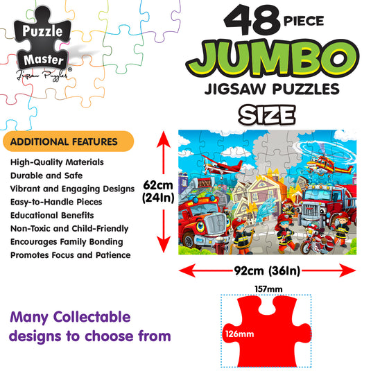 48 Piece Jumbo Puzzles Fire Emergency