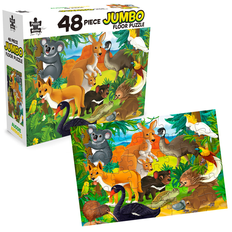 Load image into Gallery viewer, 48 Piece Jumbo Puzzles Aussie Animals
