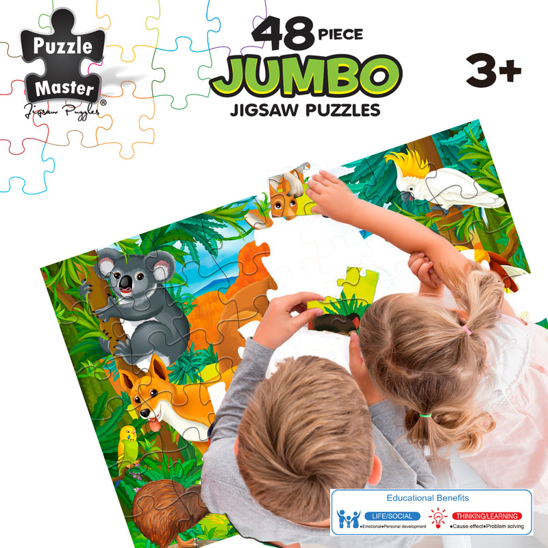 Load image into Gallery viewer, 48 Piece Jumbo Puzzles Aussie Animals
