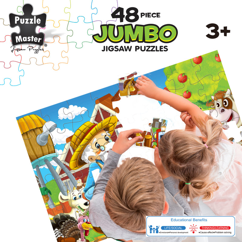 Load image into Gallery viewer, 48 Piece Jumbo Puzzles Feeding Time
