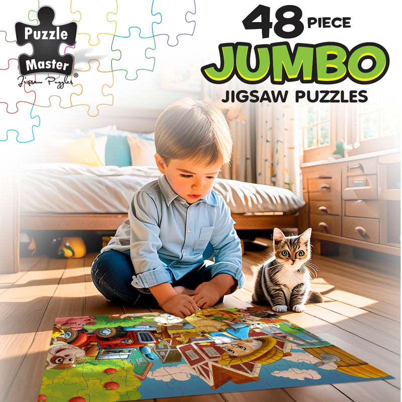 Load image into Gallery viewer, 48 Piece Jumbo Puzzles Feeding Time
