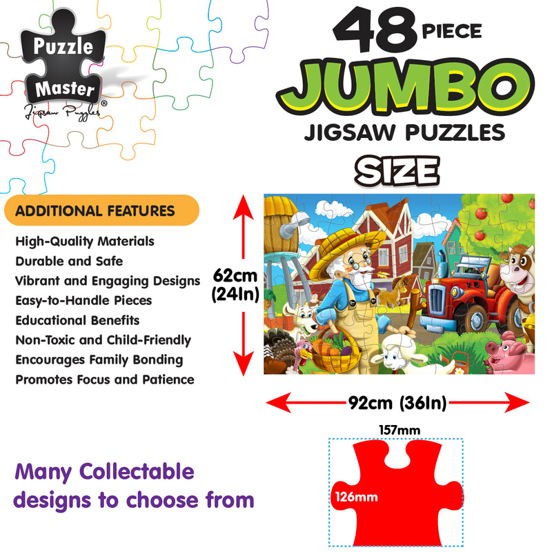 Load image into Gallery viewer, 48 Piece Jumbo Puzzles Feeding Time
