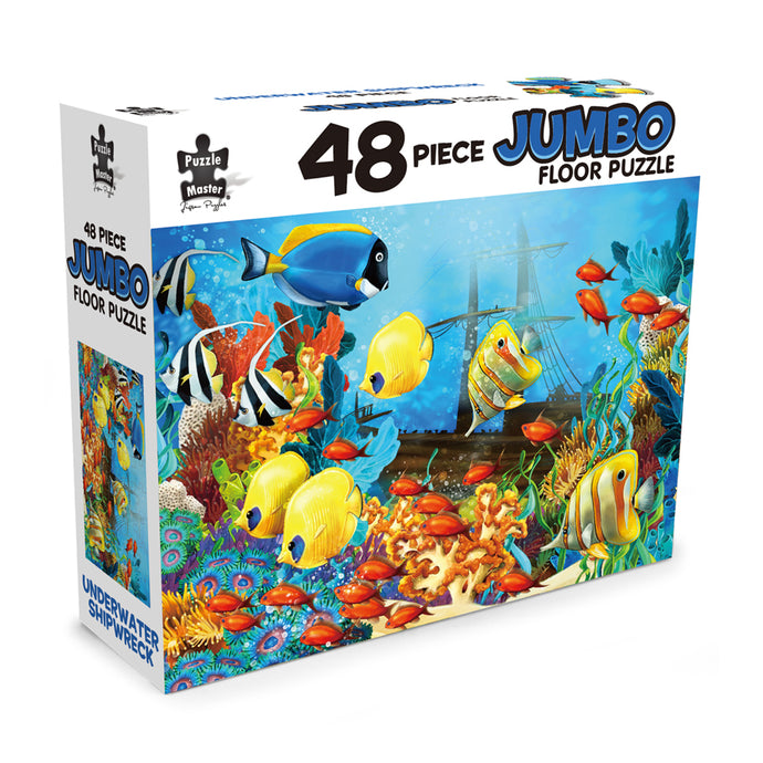 48 Piece Jumbo Floor Puzzle Underwater Shipwreck