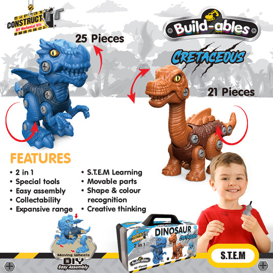 Build-ables Dinosaurs 2 in 1 Cretaceous