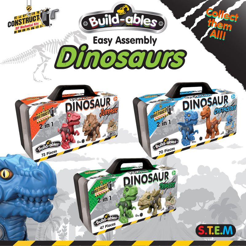 Load image into Gallery viewer, Build-ables Dinosaurs 2 in 1 Cretaceous
