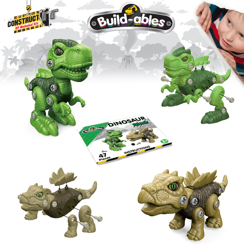 Load image into Gallery viewer, Build-ables Dinosaurs 2 in 1 Triassic
