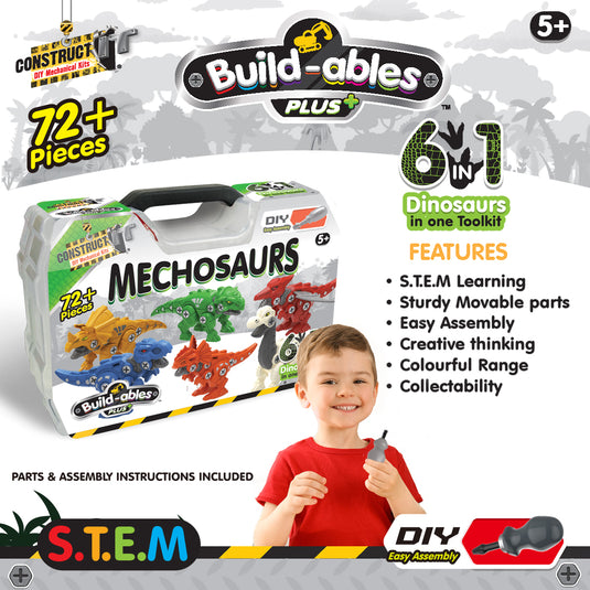 Build-ables Plus 6 in 1 Mechosaurs Pack