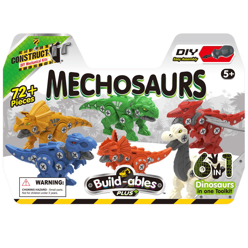 Load image into Gallery viewer, Build-ables Plus 6 in 1 Mechosaurs Pack
