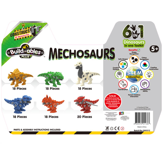 Build-ables Plus 6 in 1 Mechosaurs Pack
