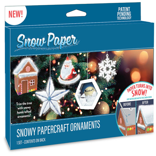 Snowy Papercraft Ornaments