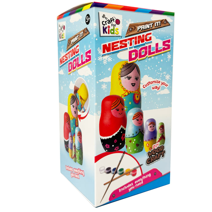 Paint Your Own Wooden Nesting Dolls