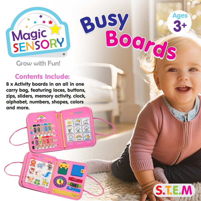 Load image into Gallery viewer, Busy Board Pink

