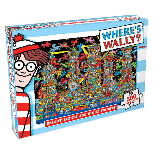 Where's Wally Puzzle Bright Lights and Fright Nights