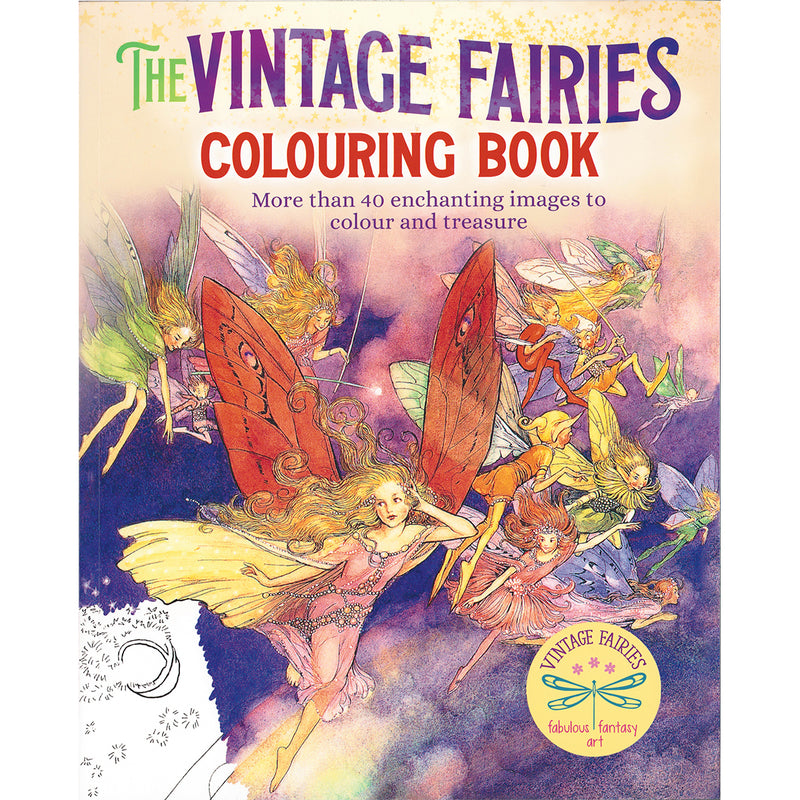 Load image into Gallery viewer, Vintage Fairies Colouring Book
