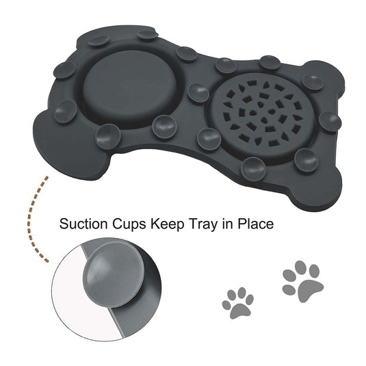 Wuf & Mio 2-in-1 Dog Feeding Mat - Slow Feeder & Water Bowl Combo