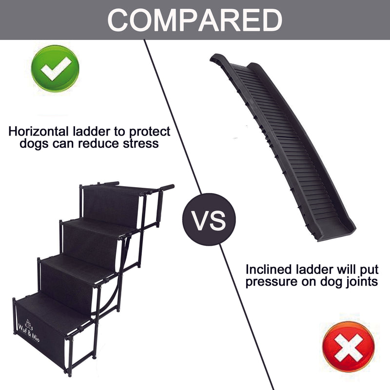 Load image into Gallery viewer, Wuf &amp; Mio Foldable Dog Stairs - Safe, Sturdy &amp; Stress-Free Access for Pets
