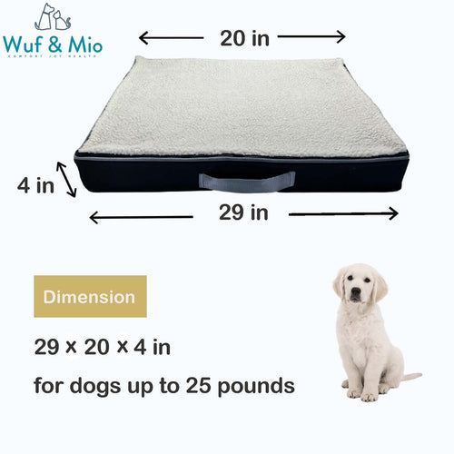 Wuf & Mio Orthopedic Memory Foam Pet Bed - Comfort Meets Support