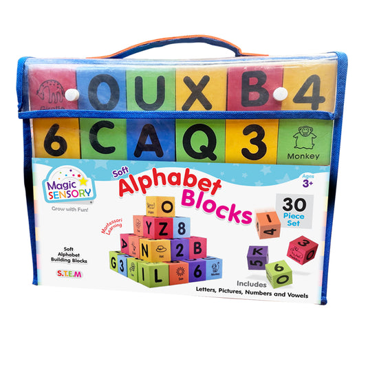 Alphabet & Number Foam Blocks