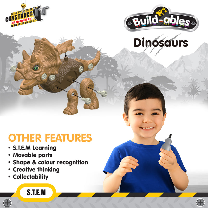 Load image into Gallery viewer, Build-ables - Triceratops
