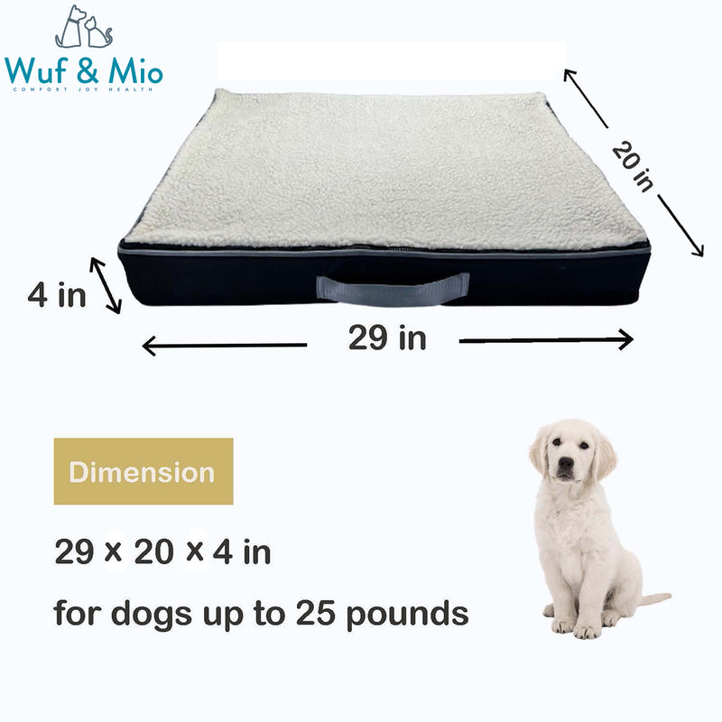 Load image into Gallery viewer, Wuf &amp; Mio Orthopedic Memory Foam Pet Bed - Comfort Meets Support
