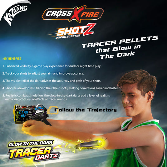 ShotZ Tracer DartZ 100 Piece Re-fill Pack