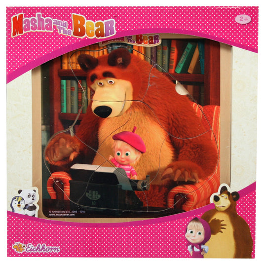 Masha and the Bear: Typewriter 7 Piece Wooden Puzzle