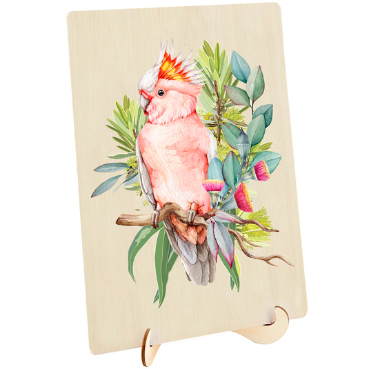 Shaped Wooden Jigsaw Puzzle, Major Mitchell Cockatoo