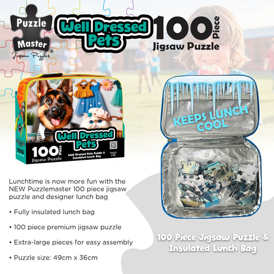 100 Piece Lunch Box Puzzle Dressed Pets AR Edition - view 3