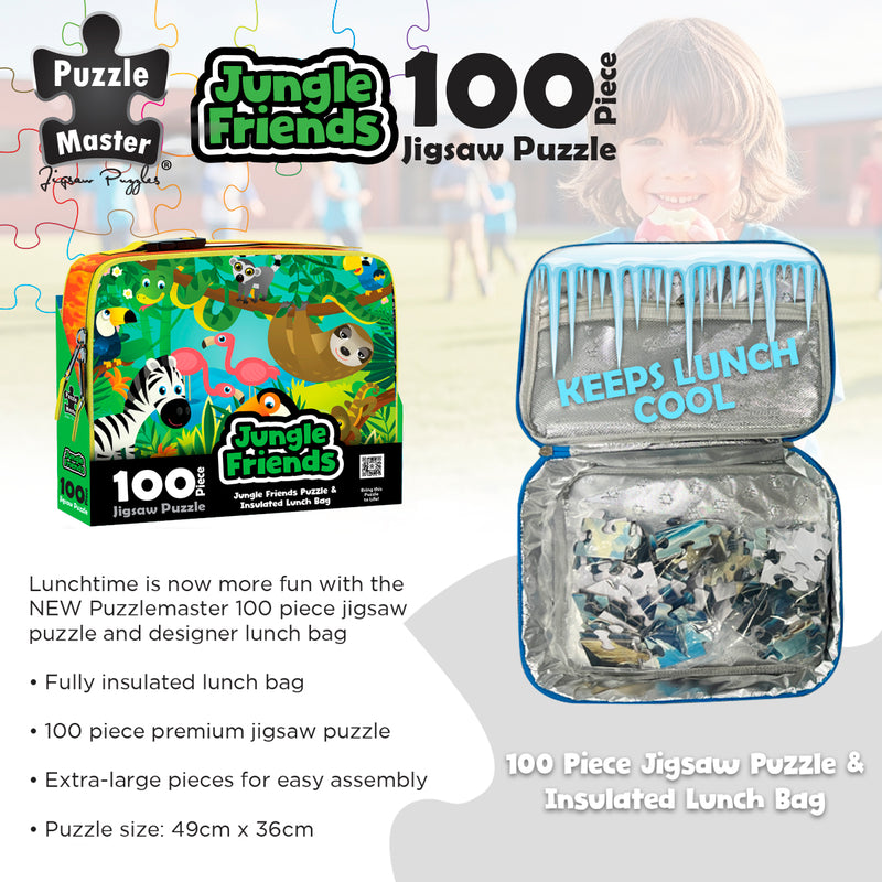Load image into Gallery viewer, 100 Piece Lunch Box Puzzle Jungle Friends AR Edition - view 3
